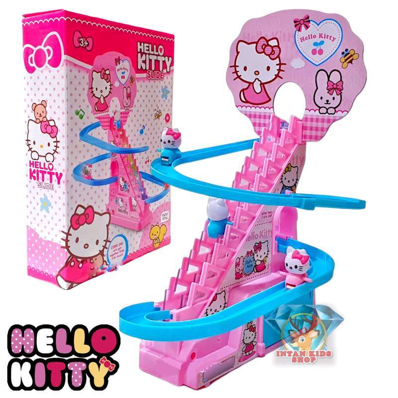 Musical Helo Kitty Track Toy Music Track Slide With Stair || Music Toy For Girls