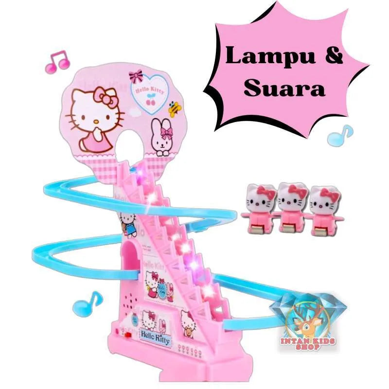 Musical Helo Kitty Track Toy Music Track Slide With Stair || Music Toy For Girls