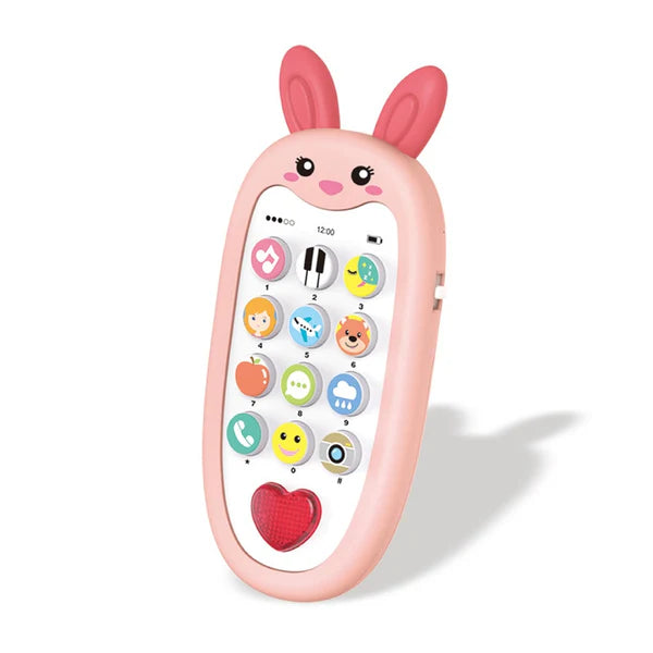 Cute Animal Shape Musical Phone Music Phone For Girl Montessori Educational Toy(Assorted)