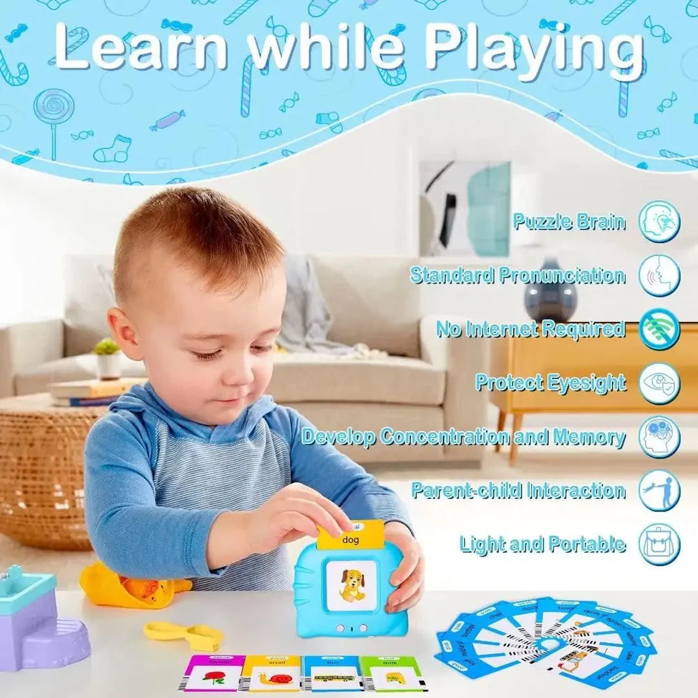 Early Education Learning Talking Toy 110 Double Sided Flash Cards