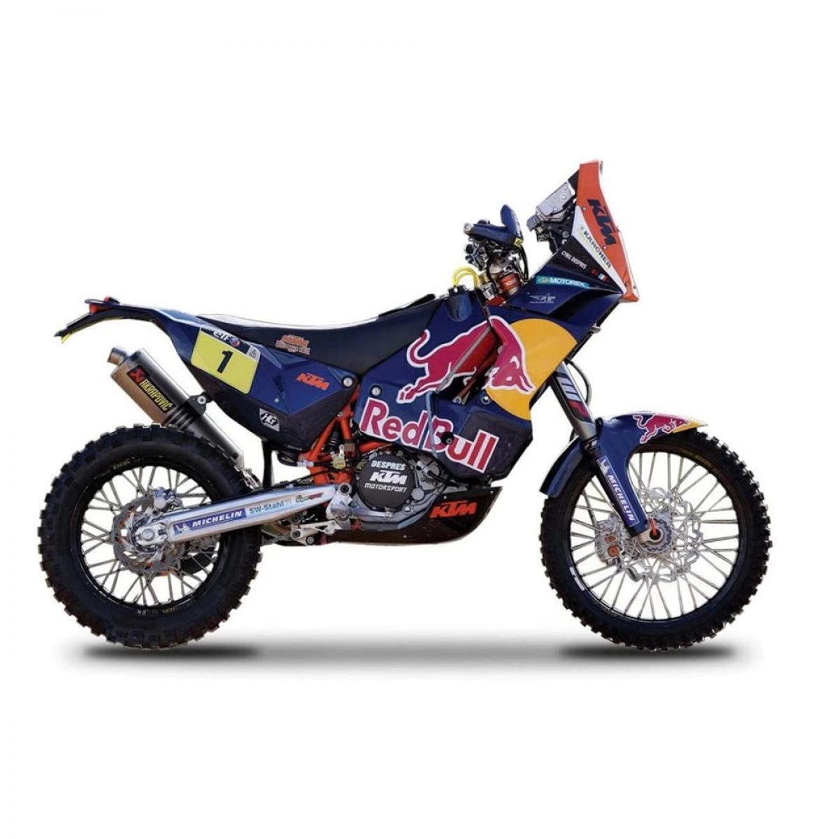 Bburago 1:18 Red Bull Ktm Motorcycle For Kids (Design May Vary)