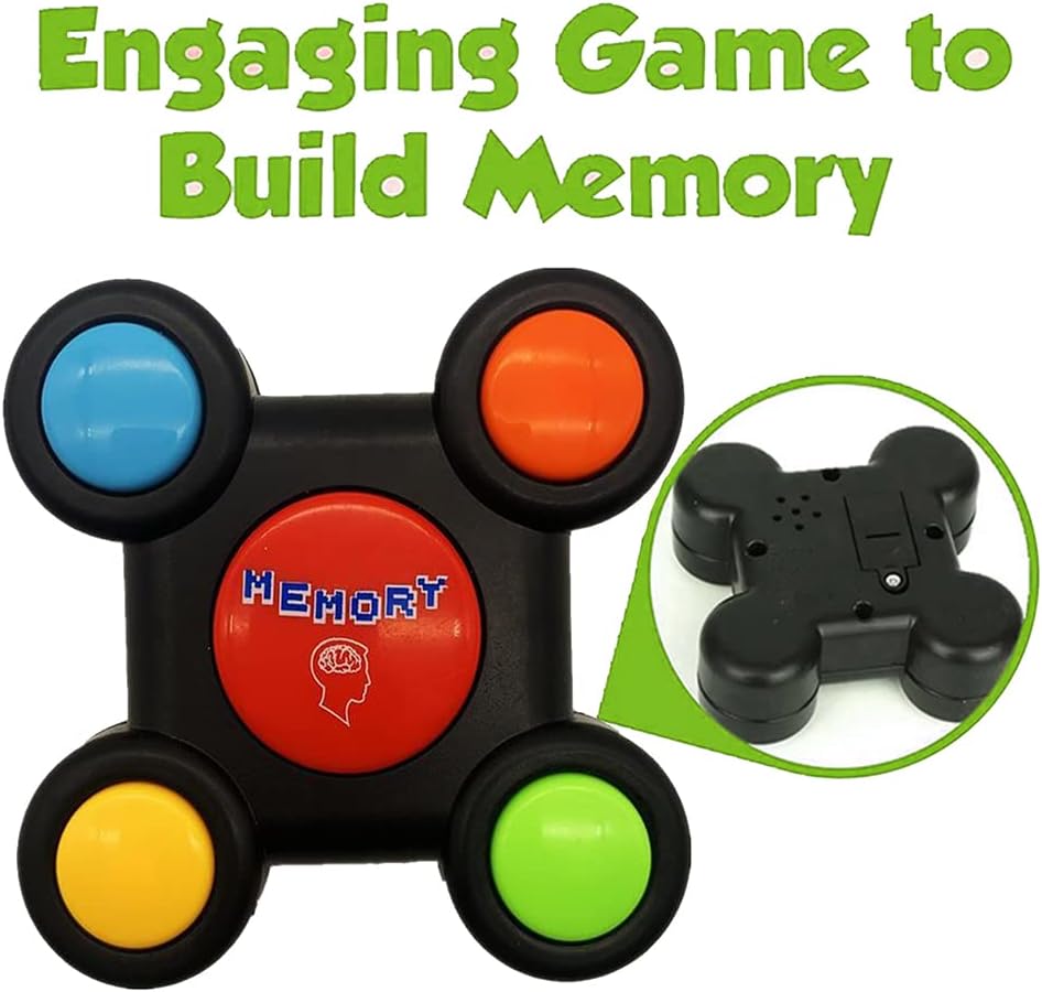 Educational Memory Game Machine with Lights Sounds Toy Challenge Puzzle Toy