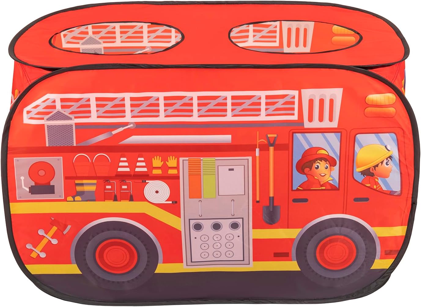 Fire Truck Play Tent House With 100 Balls Indoor Tent Outdoor Toy For Kids