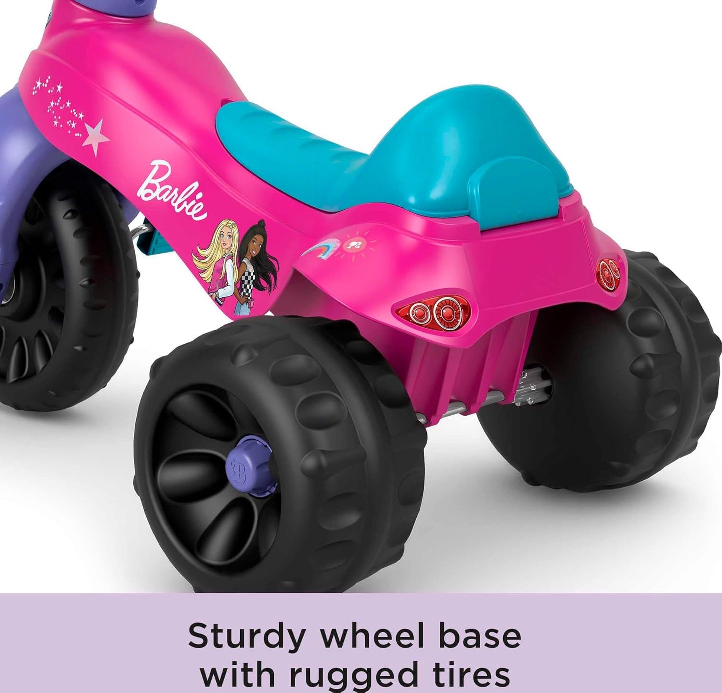 Barbie Fisher-Price Tricycle with Handlebar Grips and Storage Area
