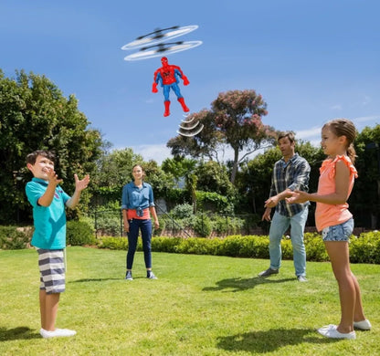 Hand Sensor Flying Spiderman Avenger Flying Toy With Usb Charging Cable