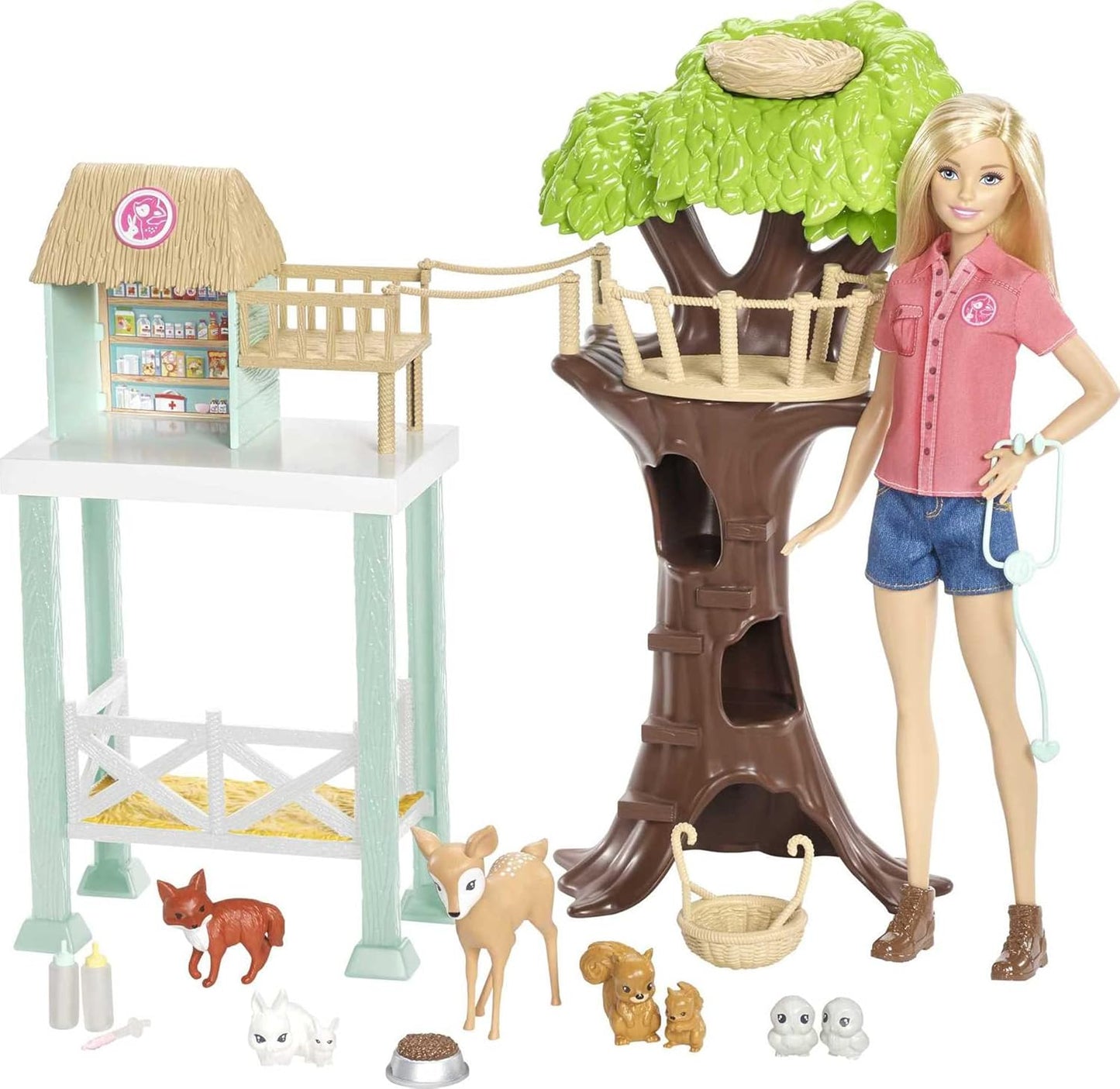 Barbie Animal Rescuer Doll and Playset with Accessories