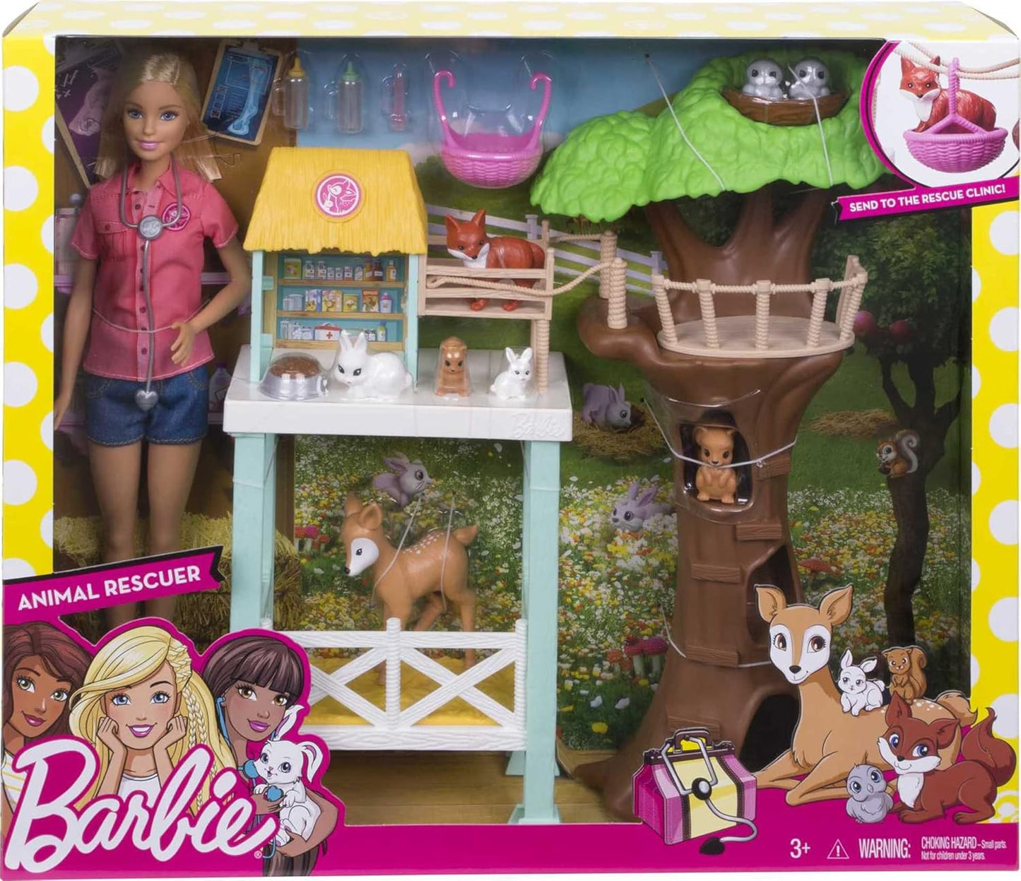Barbie Animal Rescuer Doll and Playset with Accessories