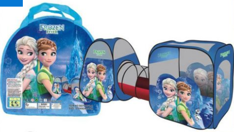 Frozen Tent House With 100 Balls For Kids Play Tent with Tunnel and Playhouse