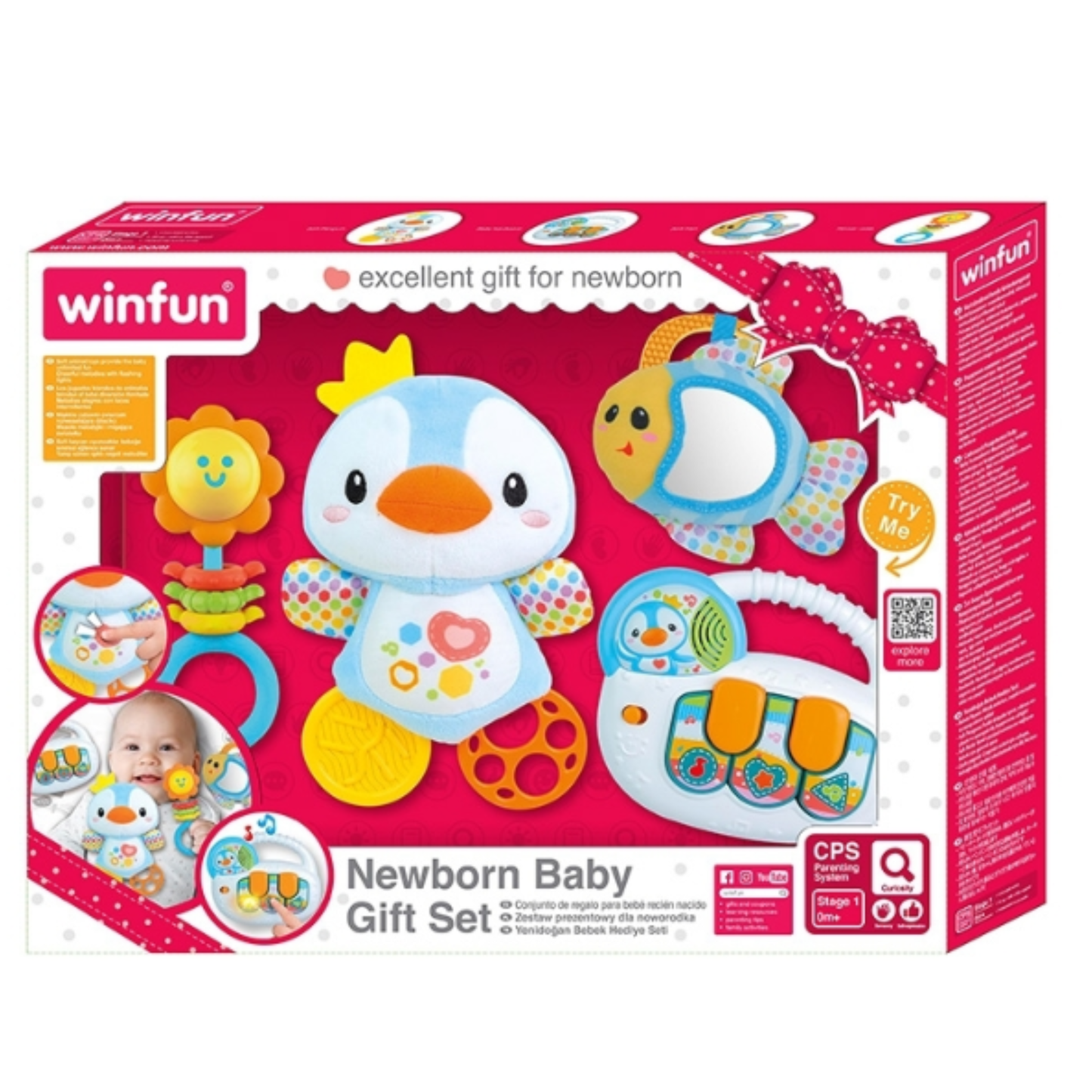 Winfun New Born Baby Gift Set For Kids Rattle Set For Kids