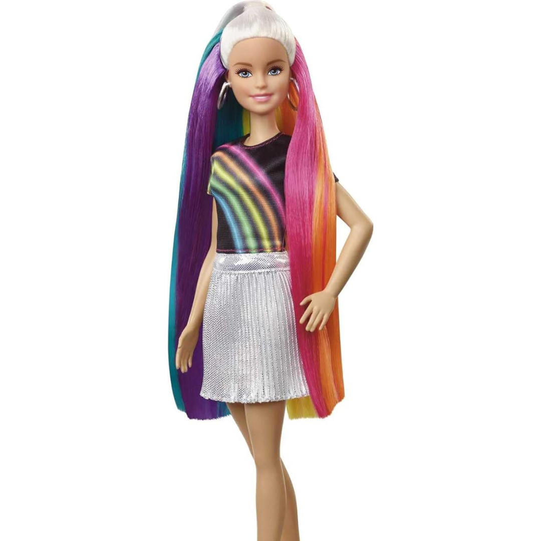 Barbie Rainbow Sparkle Hair Doll || Barbie Doll Playset For Girls