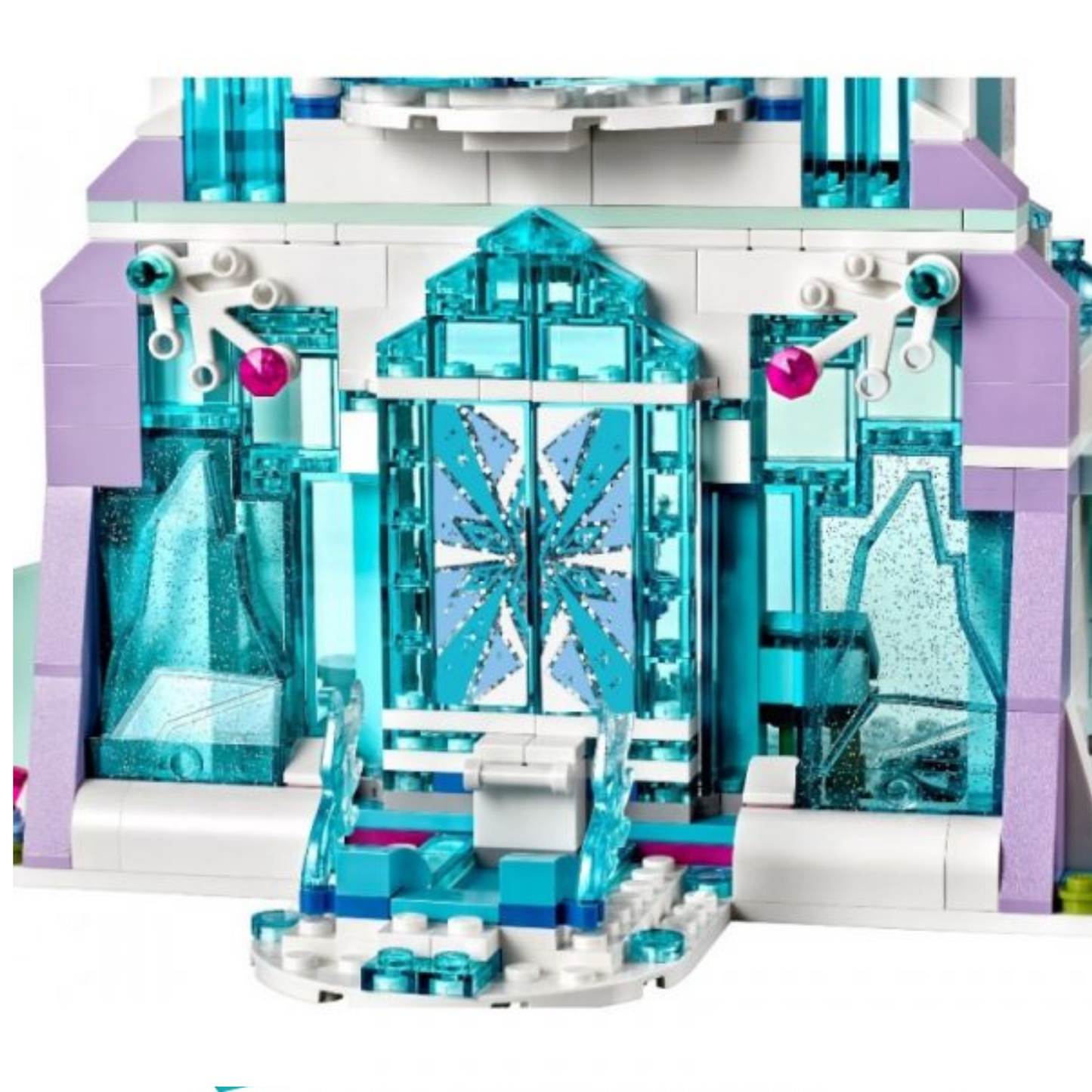 Elsa's Magical Ice Castle Set Frozen Castle Blocks Disney Princes Lego For Girls