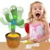 Dancing Cactus Toy Rechargeable with Music Lights Voice Repeat Toys for Kids Entertainment