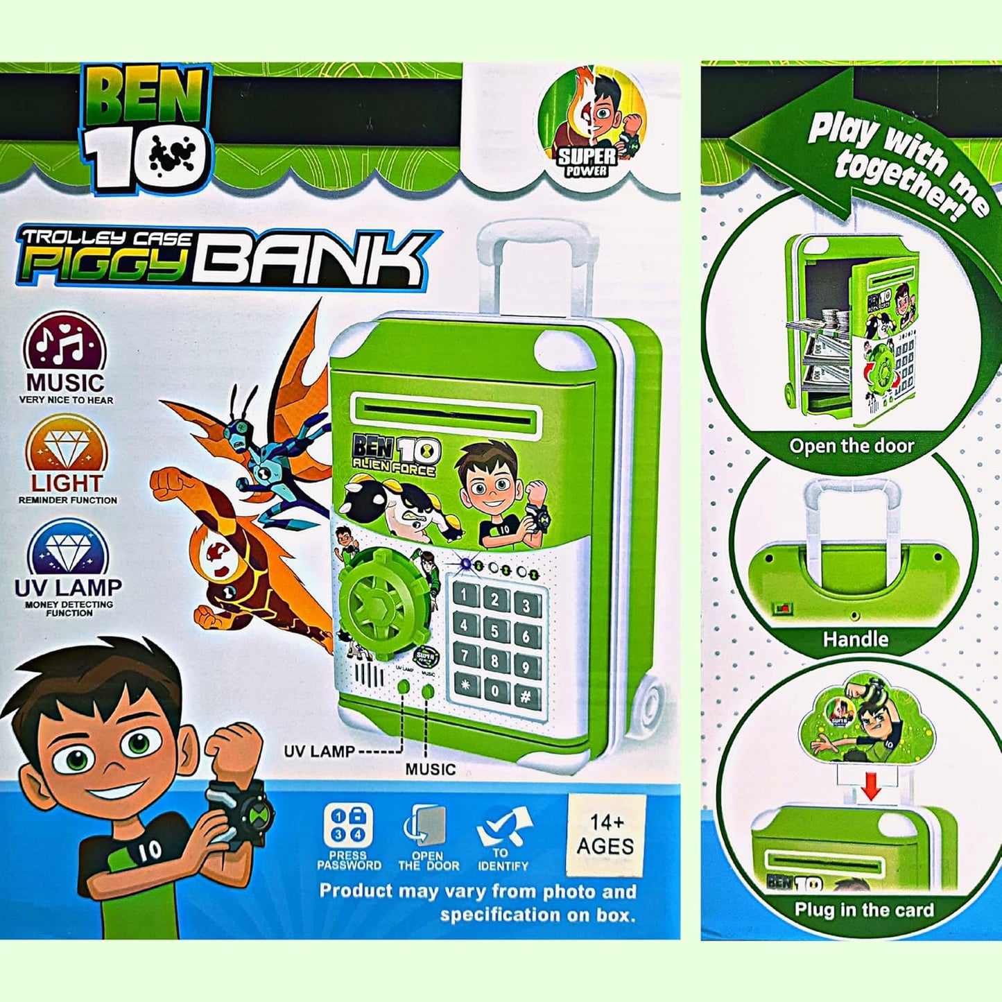 Ben 10 Money Bank Toy || Piggy Bank for Kids Boys Atm Money Saving Bank Toy Music Money Bank