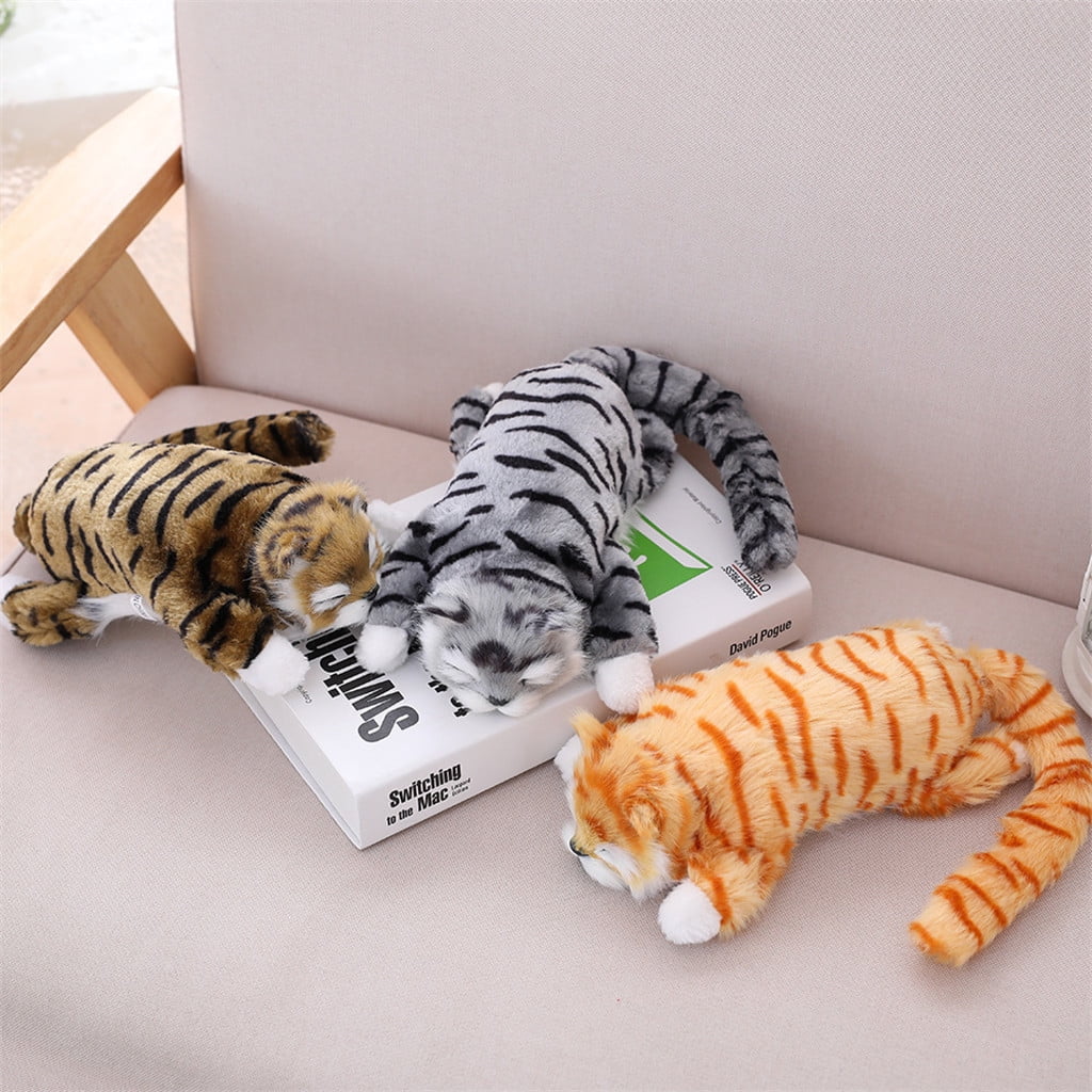 Funny Simulation Music Touch To Rolling Cat Music Toy For KidsMusic Stuff Toy Funny Laughing Cat Roll