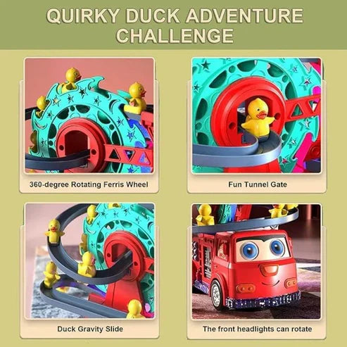 Musical Fire Rescue Truck Track With Little 3 Ducks||Musical Toy For Kids