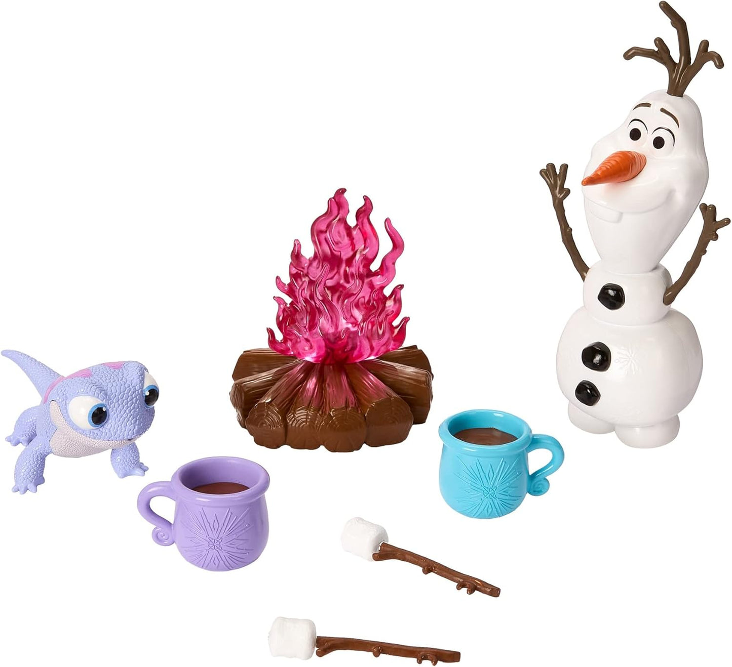 Mattel Disney Frozen Campfire Set with Olaf & Bruni Friends ||Disnep Cocoa Set