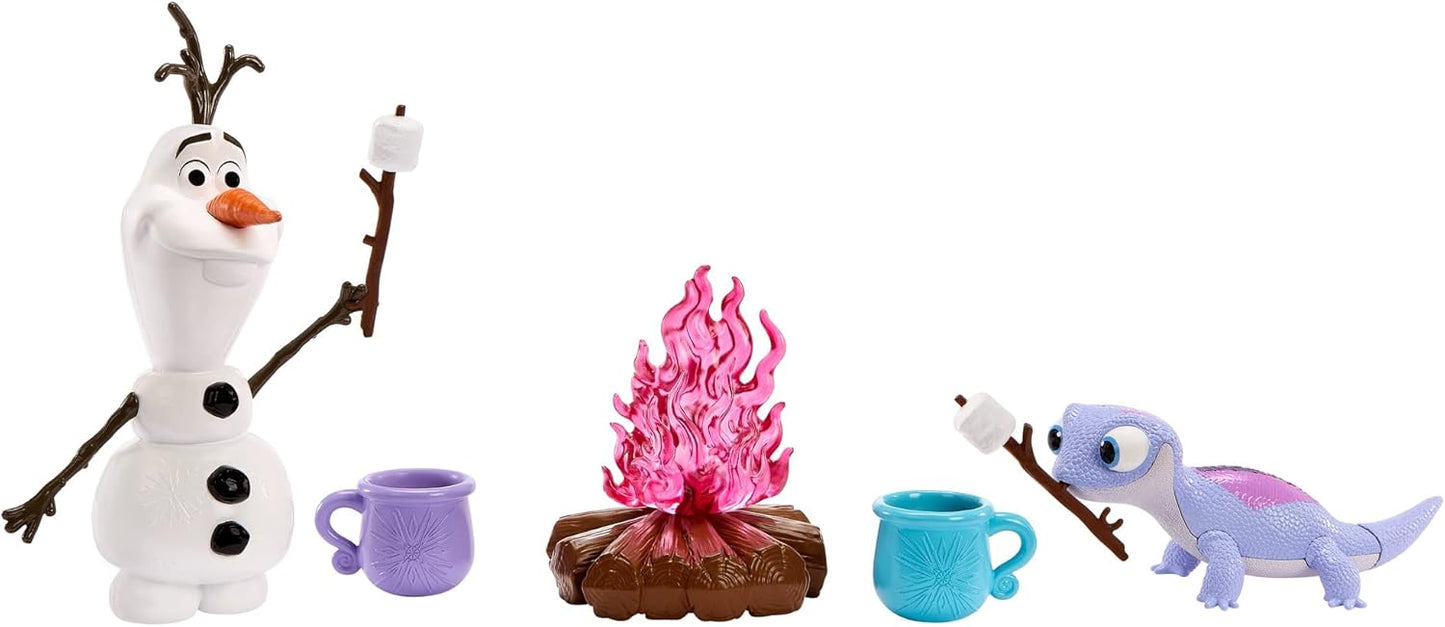 Mattel Disney Frozen Campfire Set with Olaf & Bruni Friends ||Disnep Cocoa Set