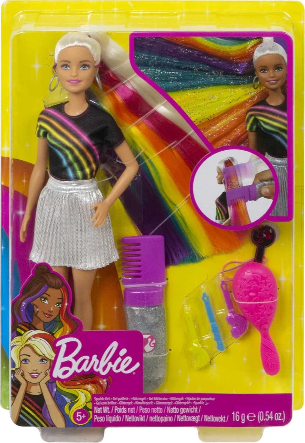 Barbie Rainbow Sparkle Hair Doll || Barbie Doll Playset For Girls