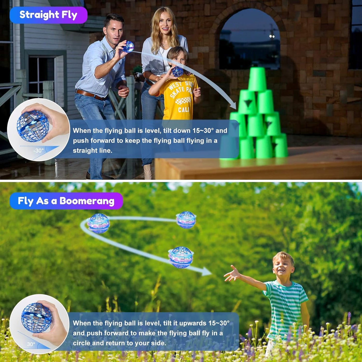 Kids Magic Flying Nova Ball Flying Spinner Fidget Toy || Flying Drone Ball For Kids
