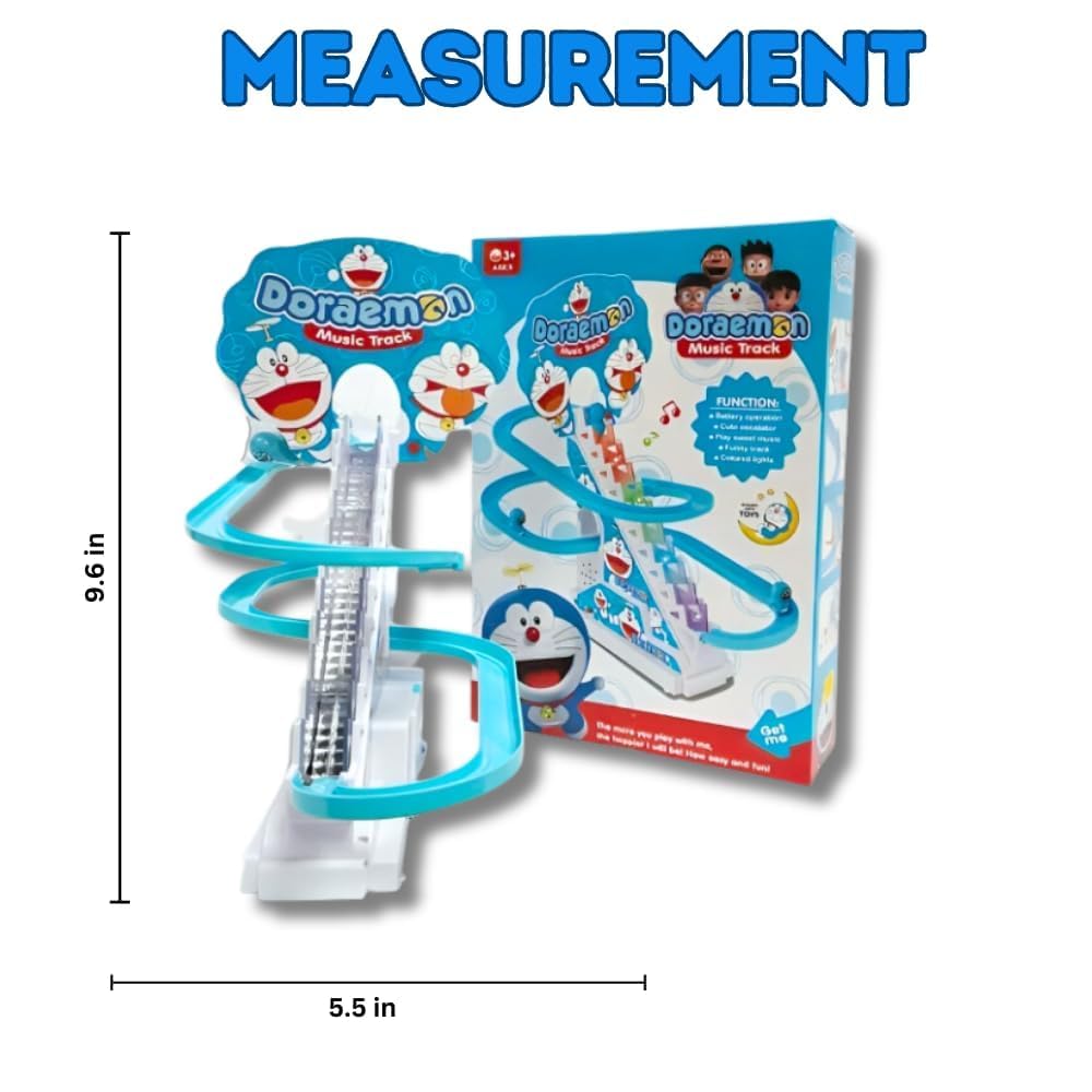 Doraemon's Track Racing Toys for Kids ||Escalator Toy with Lights and Music||Doreman Track Toy