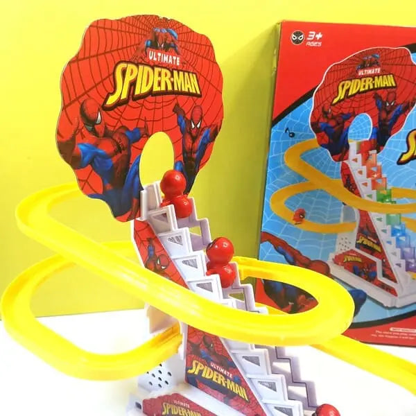 Musical Spidder Roller Coaster Track With Lights Climber Musical Track Toy For Kids