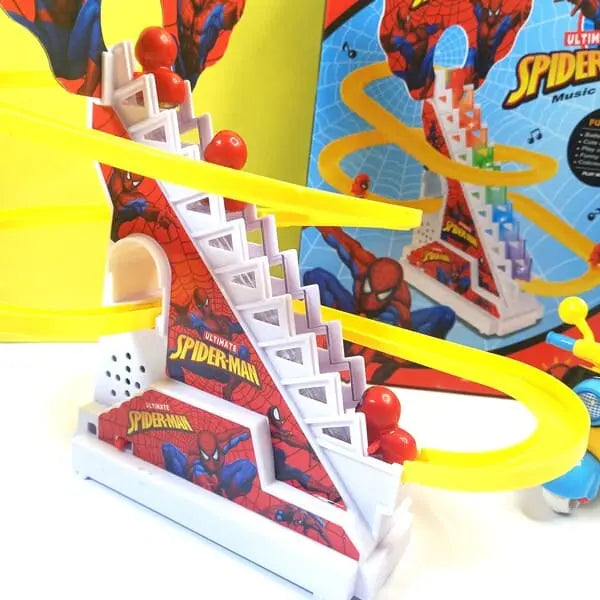 Musical Spidder Roller Coaster Track With Lights Climber Musical Track Toy For Kids