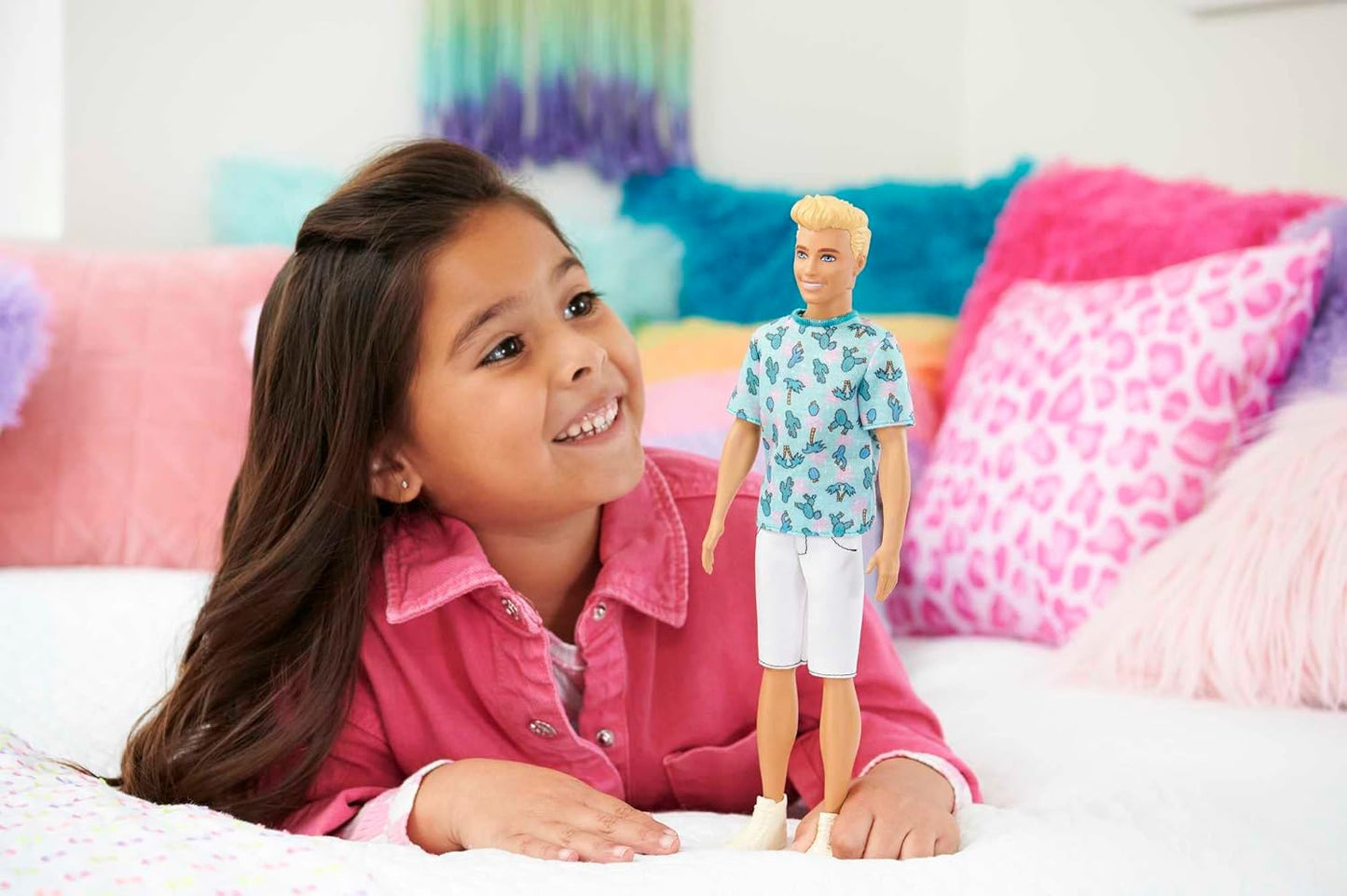 Barbie Ken Fashionistas Blonde Doll with Cactus and Palm Tree T-Shirt