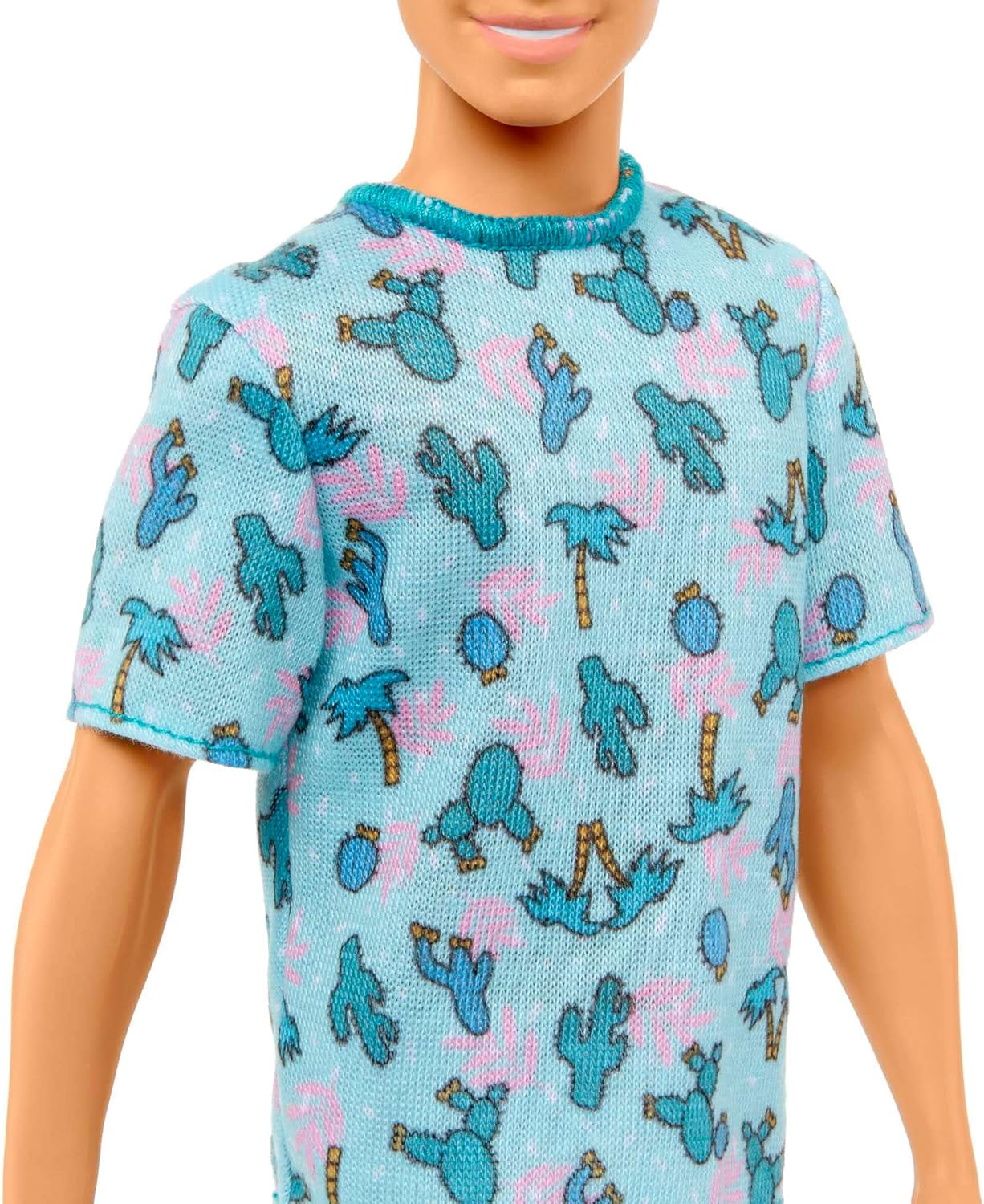 Barbie Ken Fashionistas Blonde Doll with Cactus and Palm Tree T-Shirt