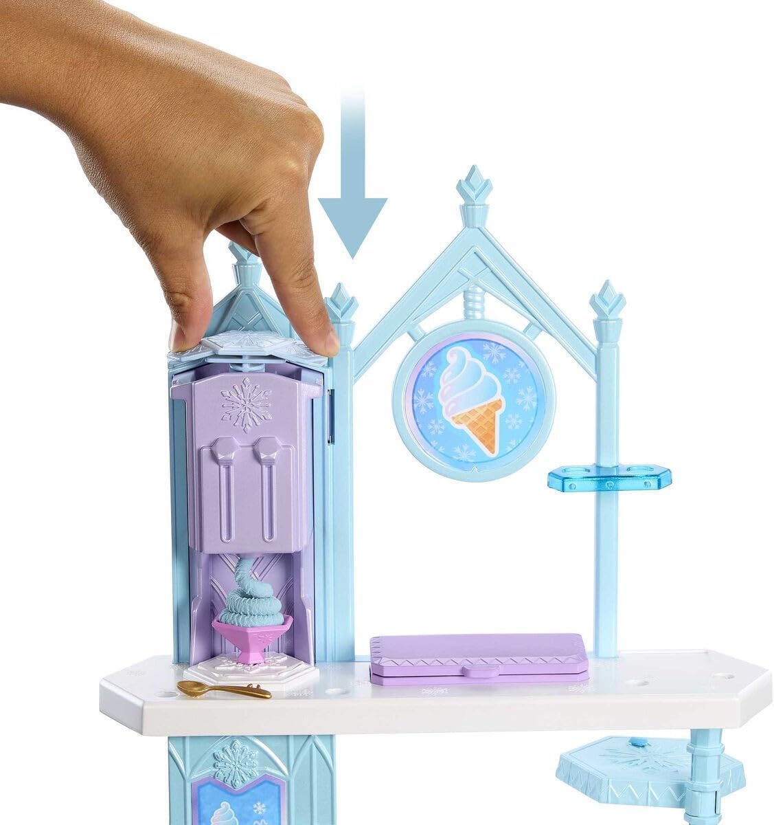 Mattel Disney Frozen Dessert Play Set ith Elsa Doll, Olaf Figure And Many Acessories