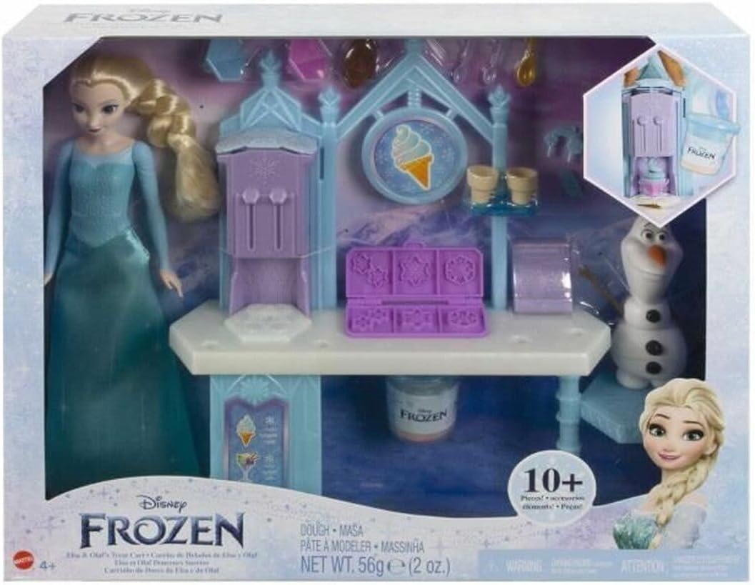 Mattel Disney Frozen Dessert Play Set ith Elsa Doll, Olaf Figure And Many Acessories