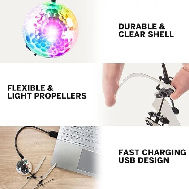 Sensor Flying Ball With Usb Charging Cable || Flying Toy For Kids