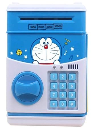 Doremon ATM Piggy Money Saving Bank with Advance Electronic Lock & Password Money Box For Boys