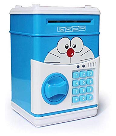 Doremon ATM Piggy Money Saving Bank with Advance Electronic Lock & Password Money Box For Boys