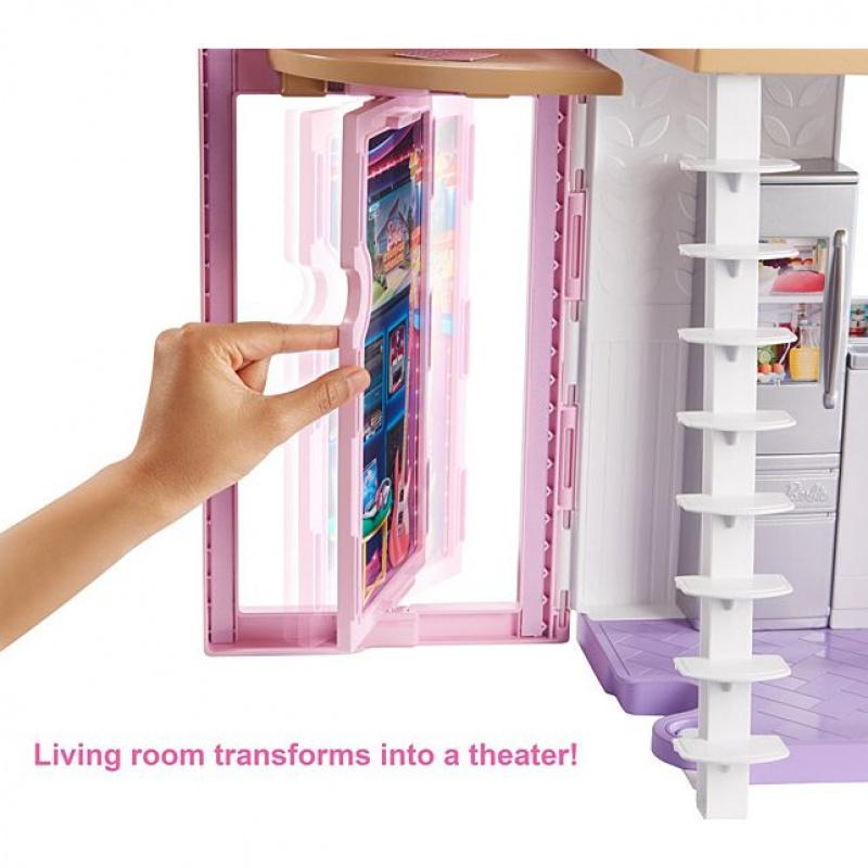 Barbie Doll House Playset For Kids Malibu House With Acessories