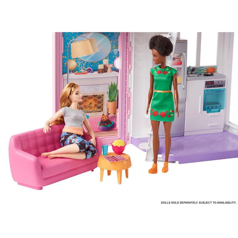 Barbie Doll House Playset For Kids Malibu House With Acessories