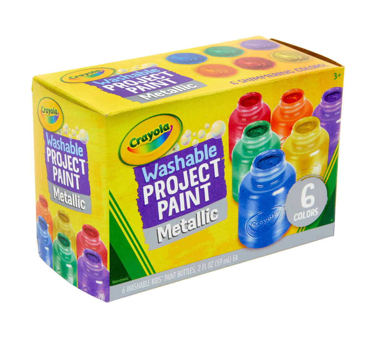 Crayola Washable Metallic Paint Set Project Paints
