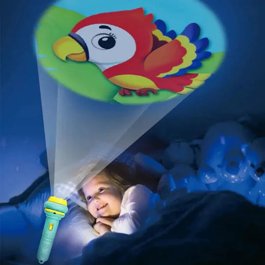 Mini Flashlight Projector Slide Projector Toy For Kids