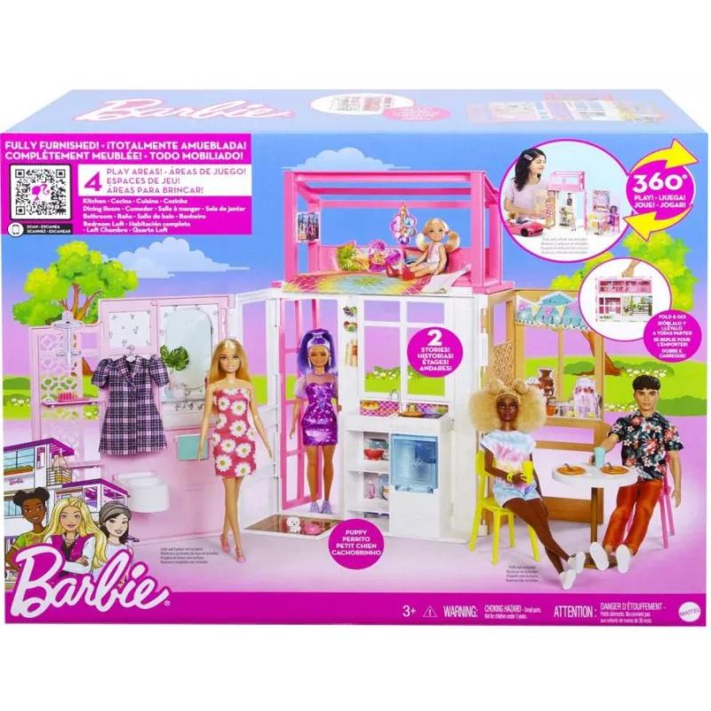 Barbie House Barbie Double Story House Play Set Doll House For Girls