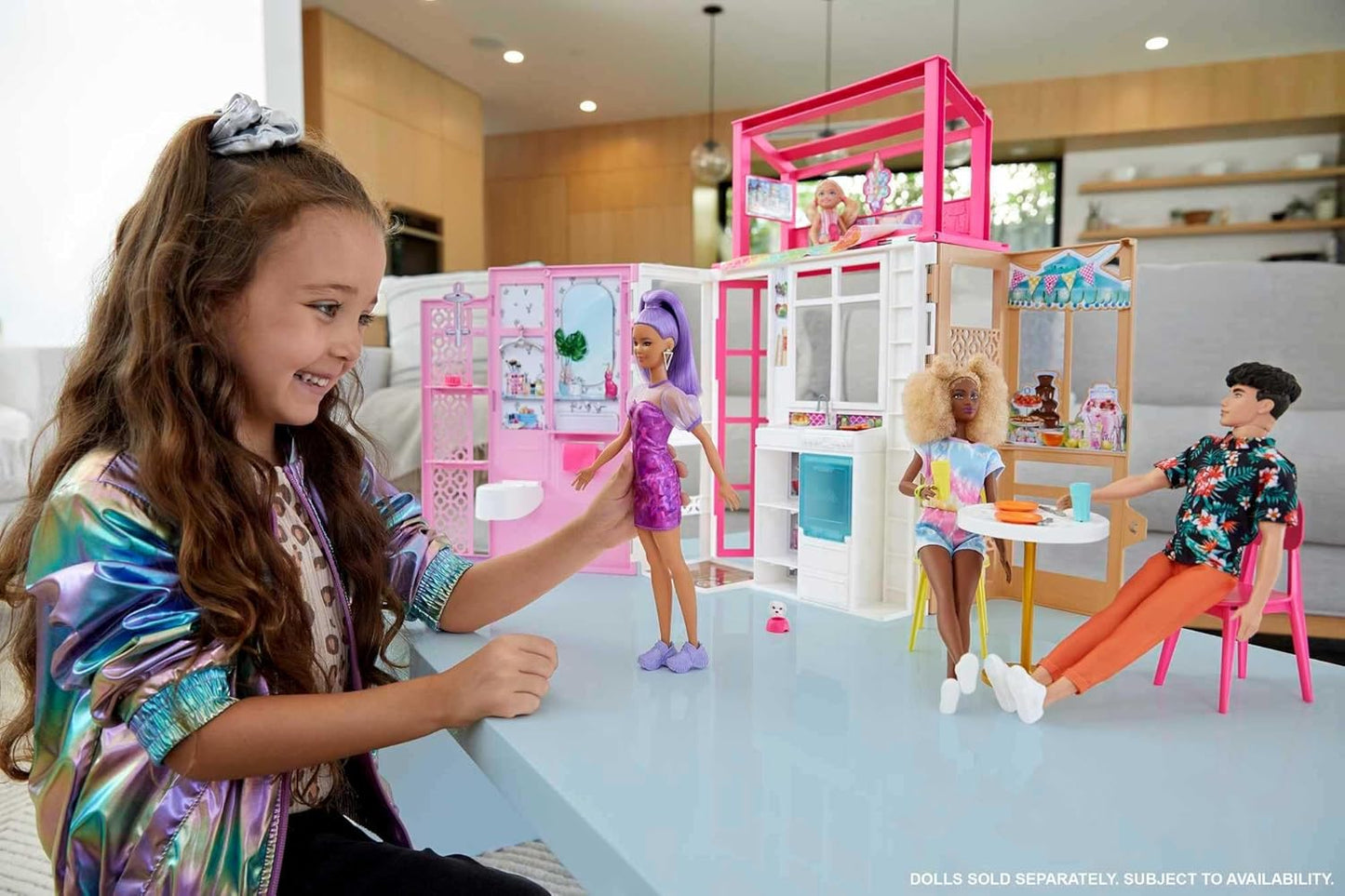 Barbie House Barbie Double Story House Play Set Doll House For Girls