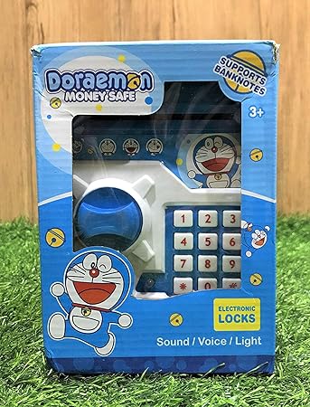 Doremon ATM Piggy Money Saving Bank with Advance Electronic Lock & Password Money Box For Boys