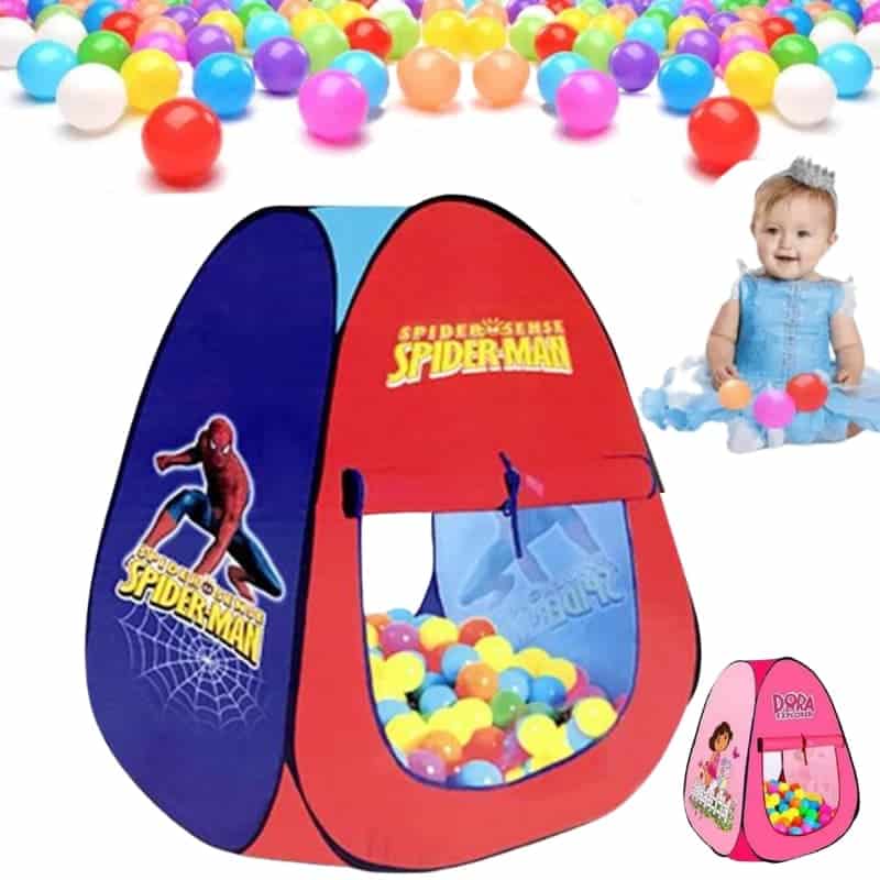 Spider-Man Foldable Tent House For Boy || Play House WIth 50 Balls ||Tent House For Todler
