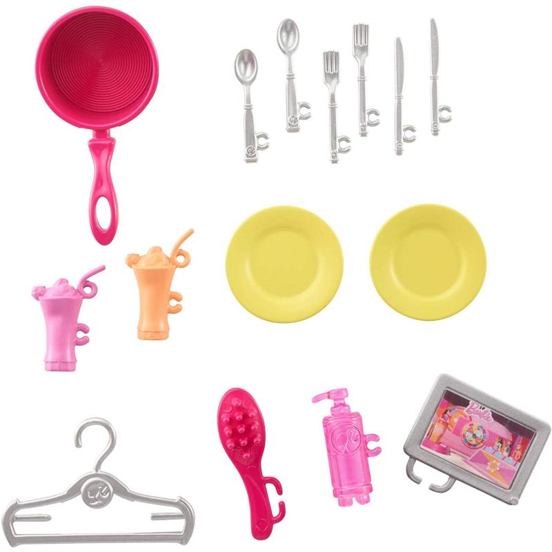 Barbie Pool Dollhouse Portable Single Story Playset For Girls