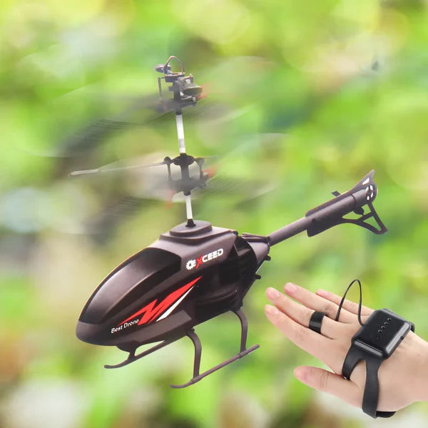 Sensor Helicopter Hand Watch Style remote Flying Helicopter With Sensor Toy For Kids