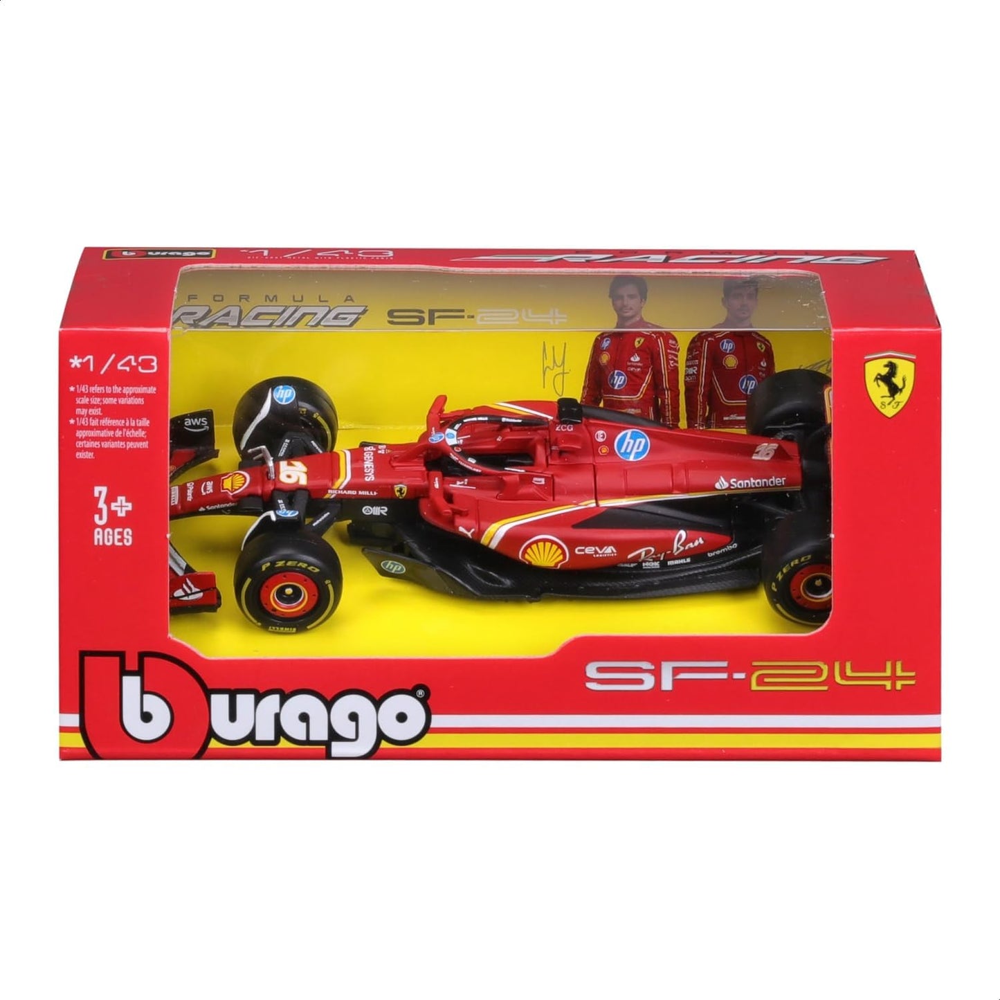 Bburago 1:43 Ferrari Racing-SF-24 (2024) Diecast Model Car