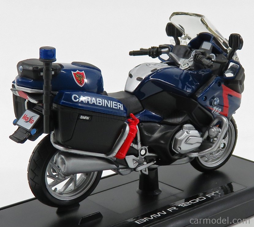 Maisto 1:18 Police Motorcycle Carabinieri MotorBike Toy For Kids