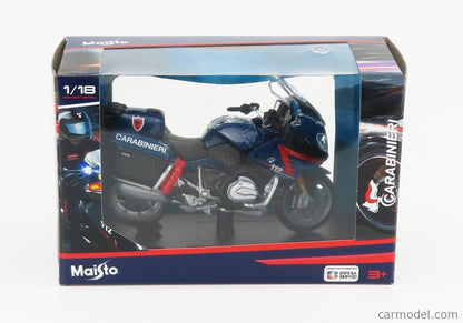 Maisto 1:18 Police Motorcycle Carabinieri MotorBike Toy For Kids