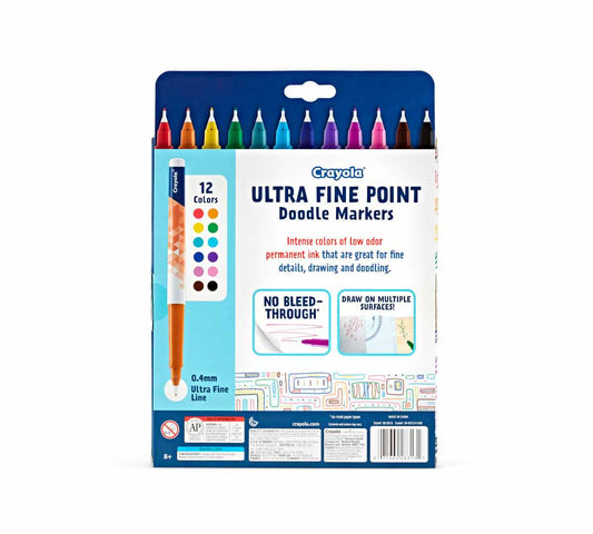 Crayola Doodle & Draw Ultra Fine Point Doodle Marker 12 count Crayola Marker