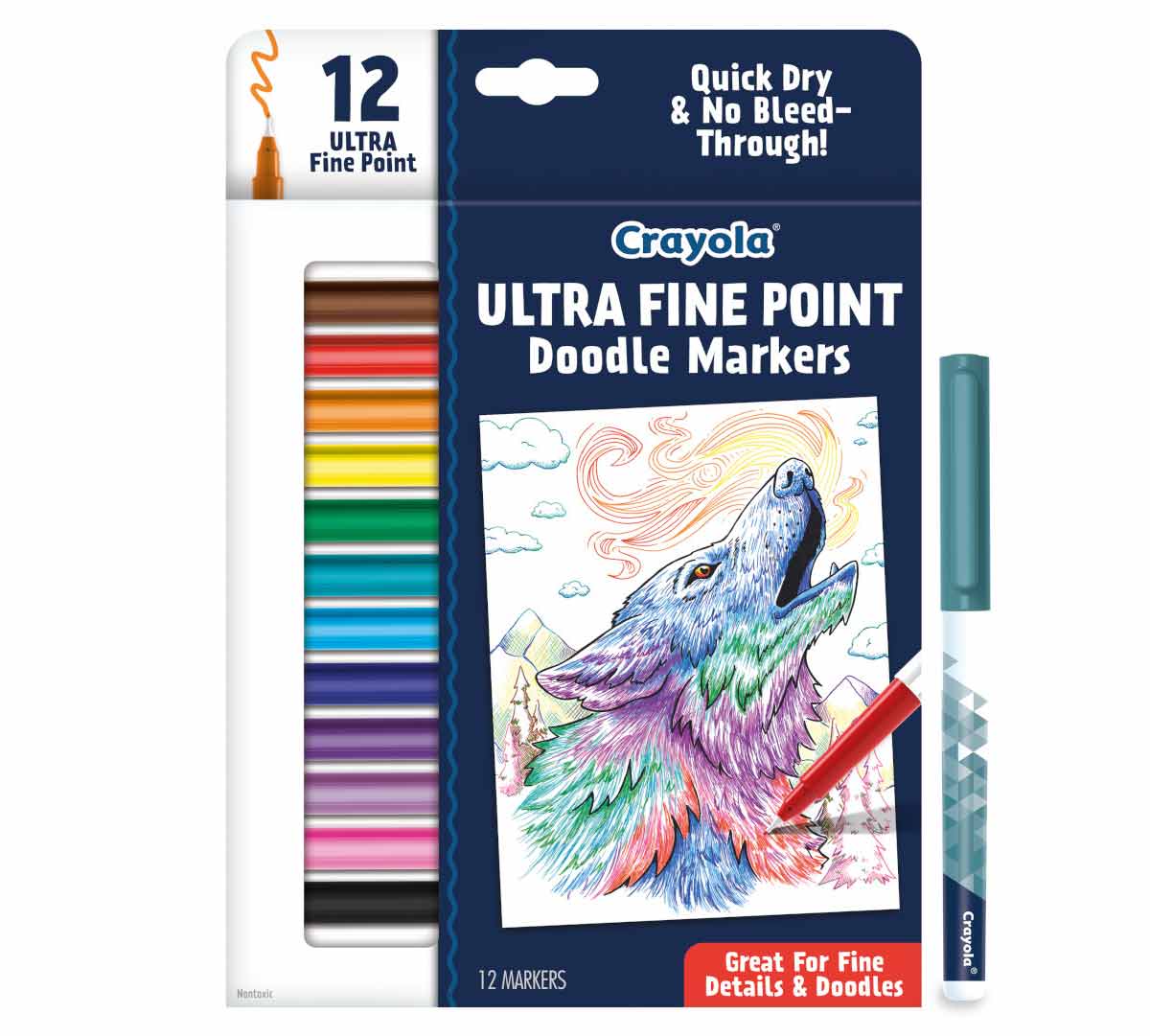 Crayola Doodle & Draw Ultra Fine Point Doodle Marker 12 count Crayola Marker
