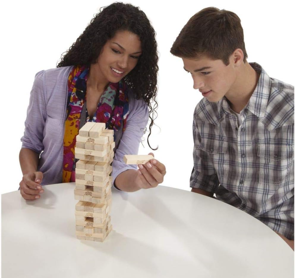 Hasbro Jenga Classic Game Wood Stacking Game  Wood Game Play