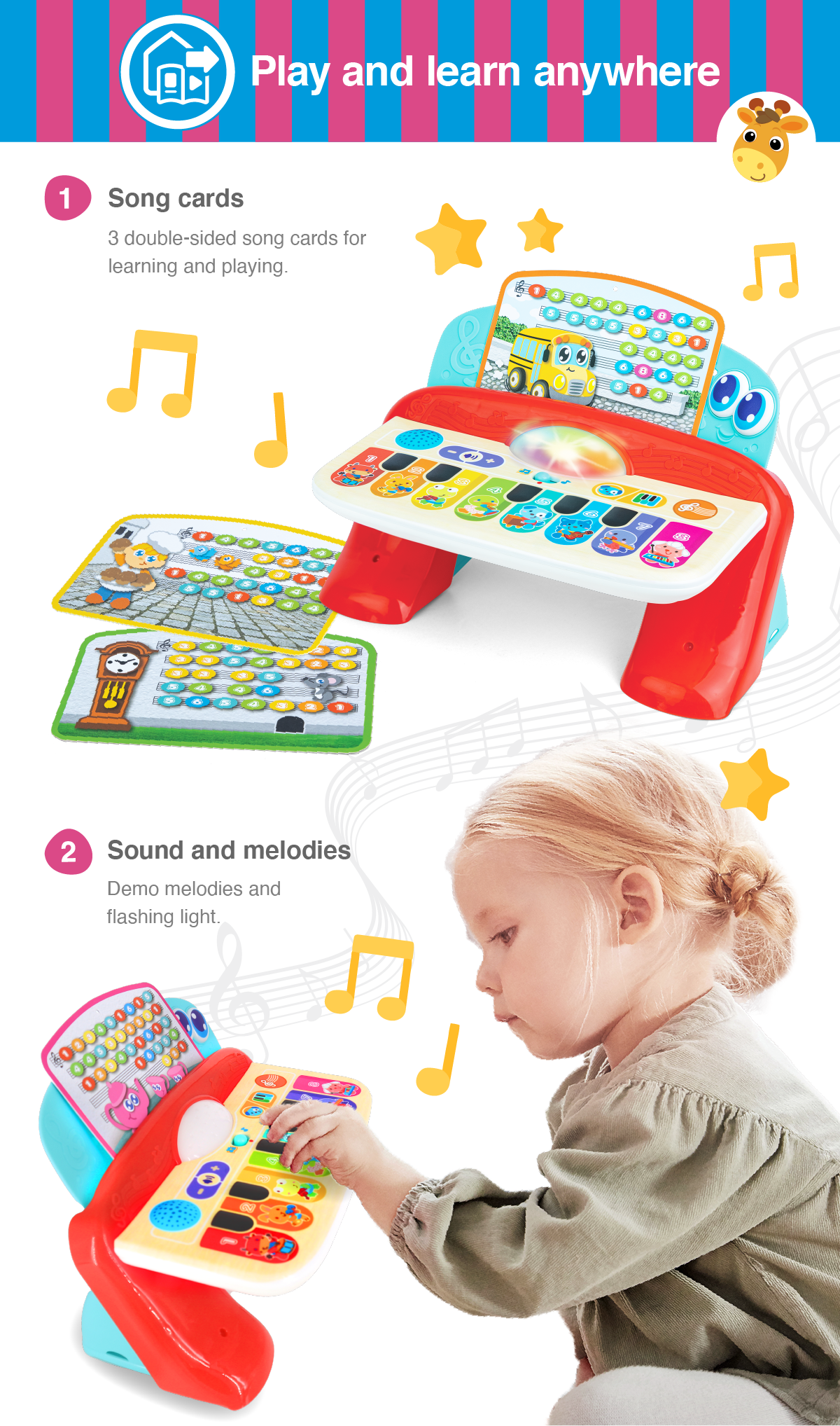 Winfun Baby Maestro Touch Piano For Kids Music Toy For Kids